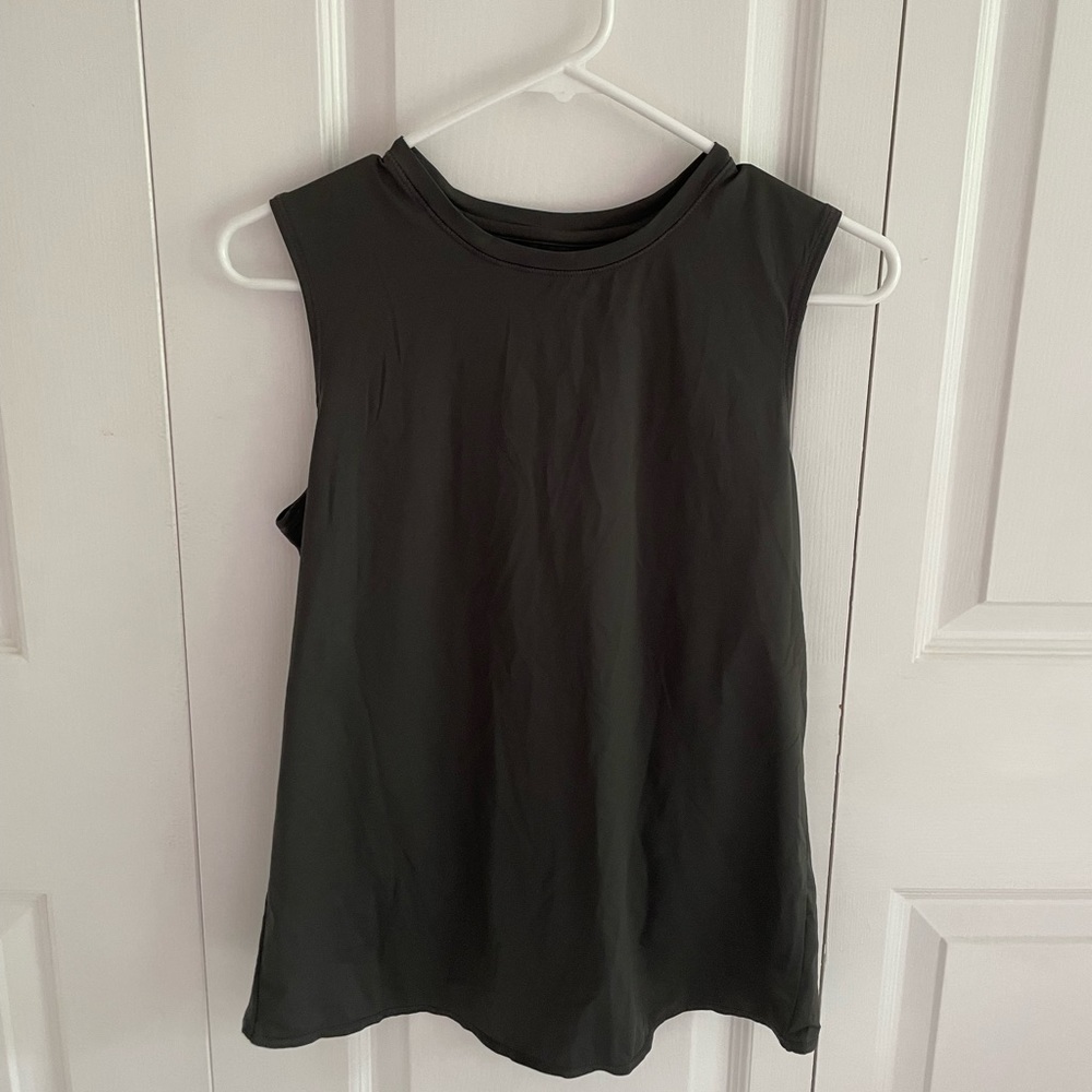 ATHLETA - Cross open back tank - Dark Green - XS